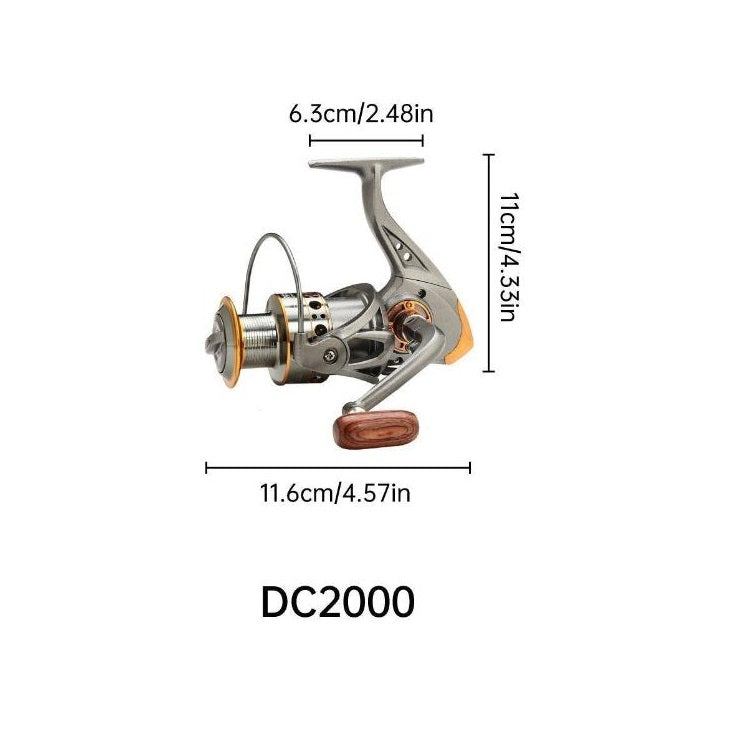 Spinning Fishing Reel 2000 Alloy Spool & Composite Components