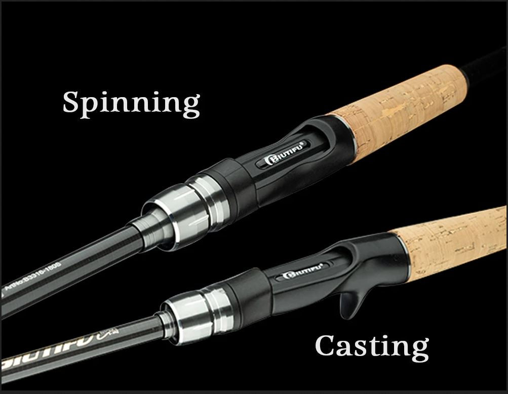Fishing Rod Ultralight BIUTIFU Traveller Spinning or Casting Carbon Lure Rod 1.8/2.1/ 2.4m