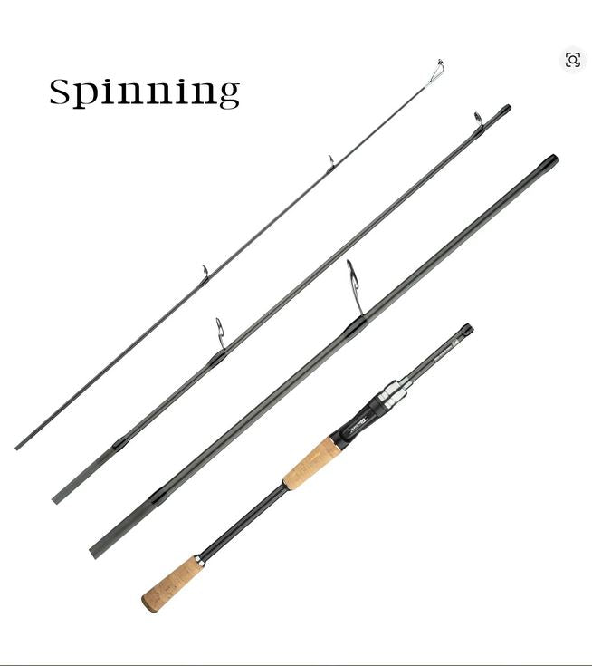 Fishing Rod Ultralight BIUTIFU Traveller Spinning or Casting Carbon Lure Rod 1.8/2.1/ 2.4m