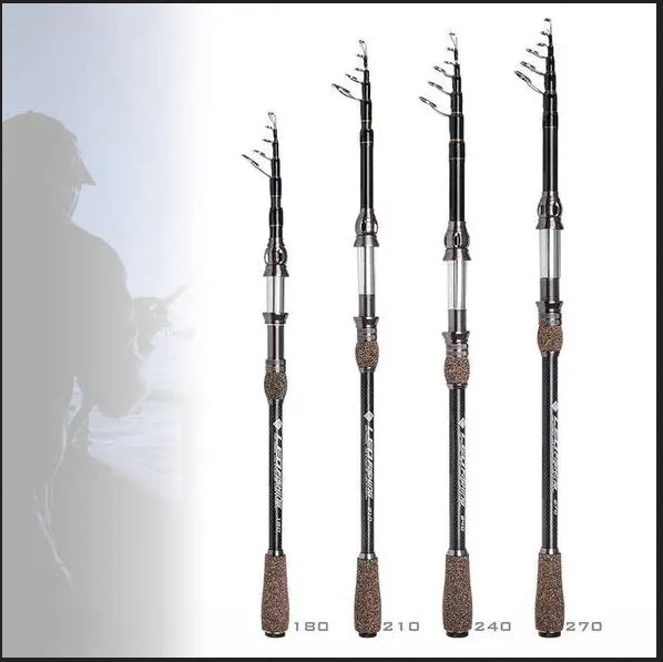 Fishing Rod Telescopic Light-Medium Action Spinning 1.8/2.1/2.4/2.7m Leo Fishing
