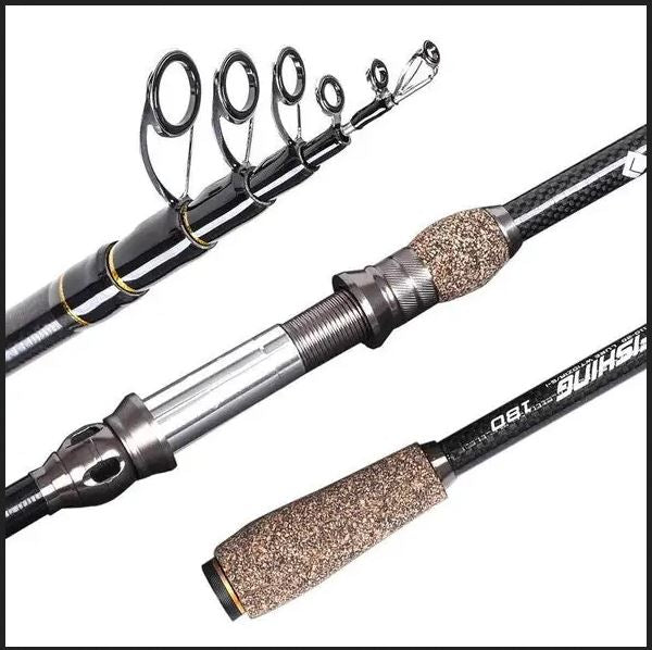 Fishing Rod Telescopic Light-Medium Action Spinning 1.8/2.1/2.4/2.7m Leo Fishing
