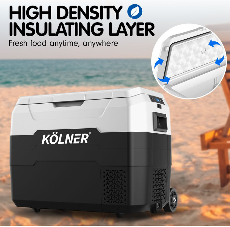 Portable Fridge Cooler Freezer Refrigerator w/ Trolley Kolner 40L