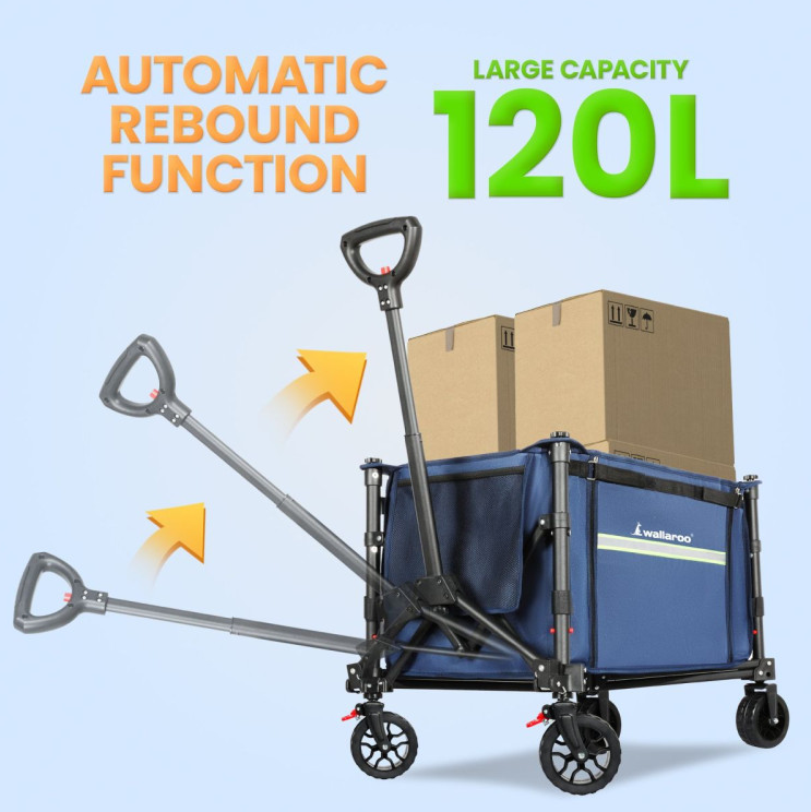 Portable & Foldable Cart/Trolley For Camping Fishing 120 Litre