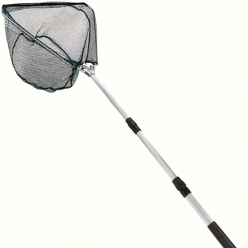 Multifunctional telescopic fishing net, extends from 110 cm to 210 cm