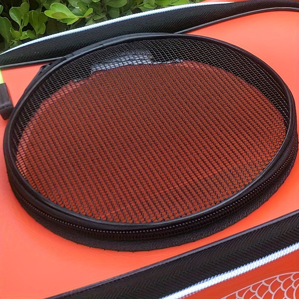 Portable multi-function EVA fishing bag, Orange large capacity, foldable, for camping and fishing..