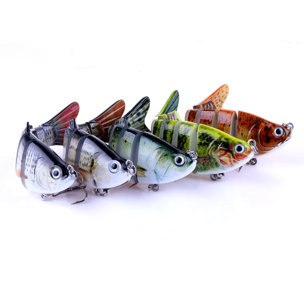 1 x Wohany 6 Segment Swimbait Lure Crank bait Fishing Lure Random Colours!!