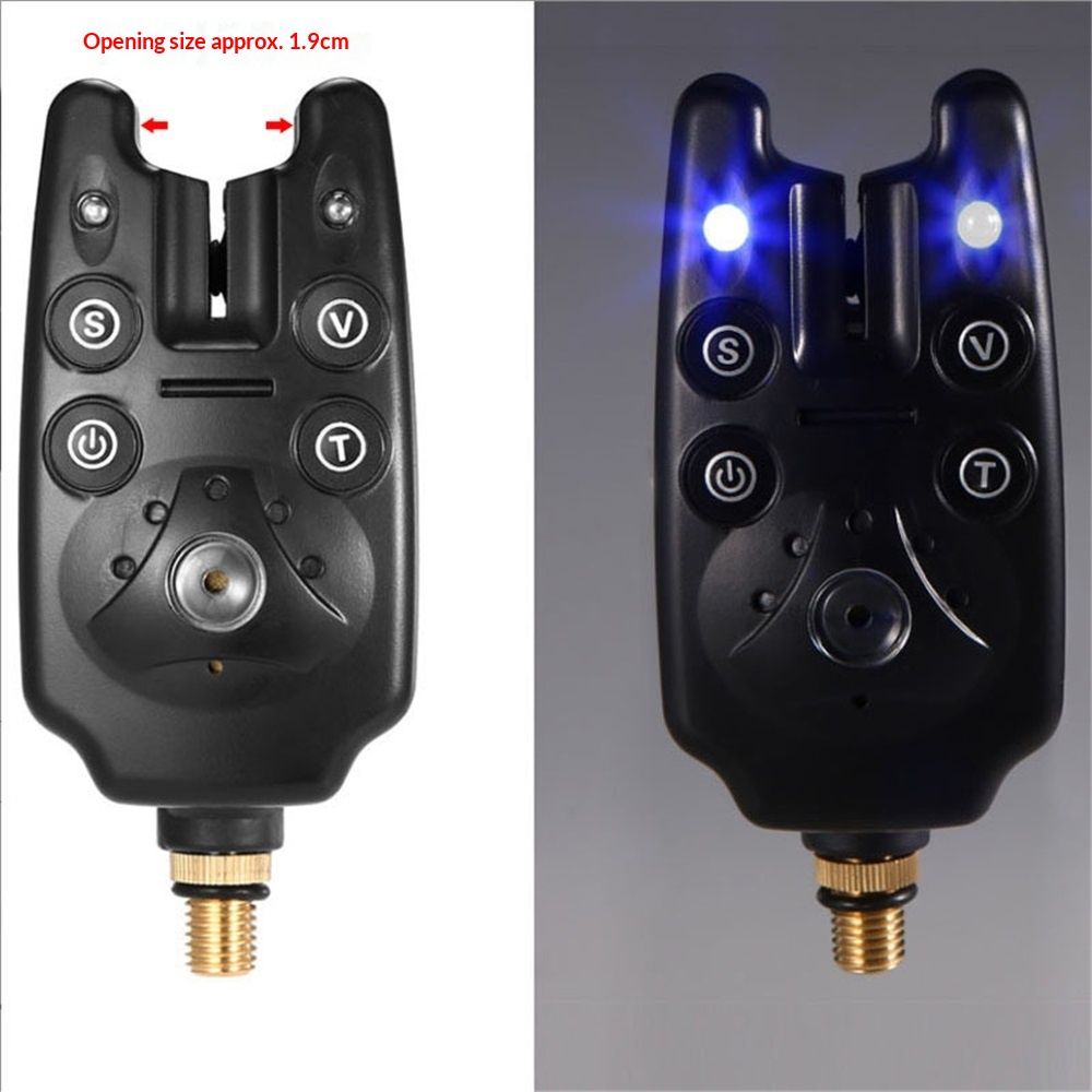 Fishing Bite Alarm Indicator Set LED Fishing Alarms 3 Extendable Aluminium Bank sticks