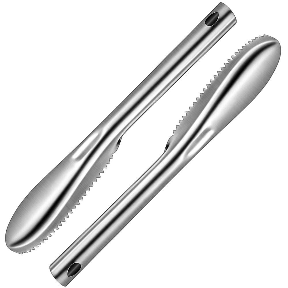 2 Pack Fish Scaler Stainless Steel Sturdy & Portable, Quick & Easy.