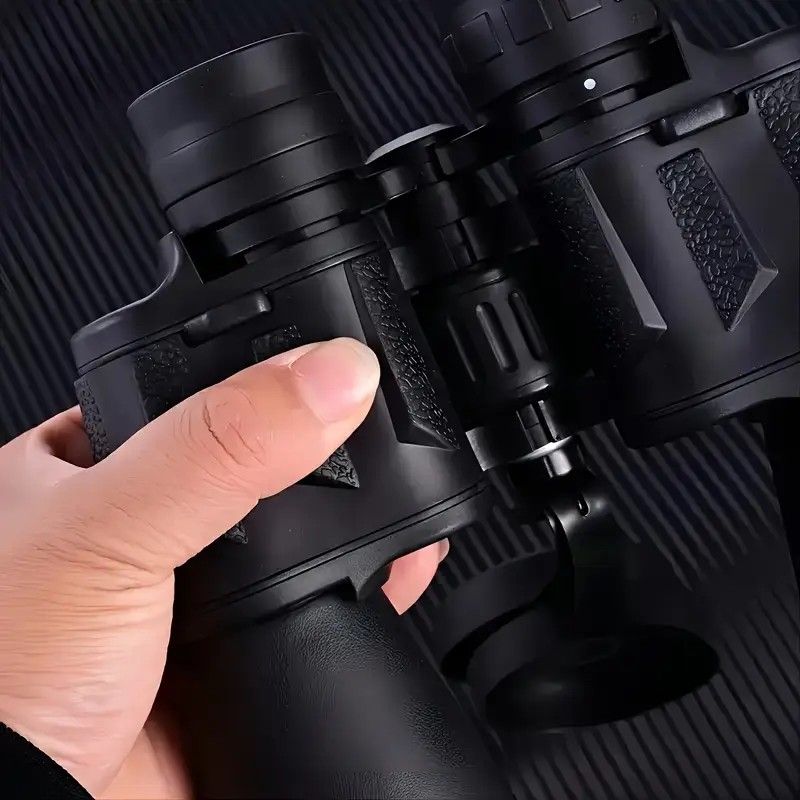 10x50 HD Binoculars - Wide Angle Large Eyepiece - Night Vision for Birdwatching Hiking Concerts - Lightweight & Portable(Black pockmark)