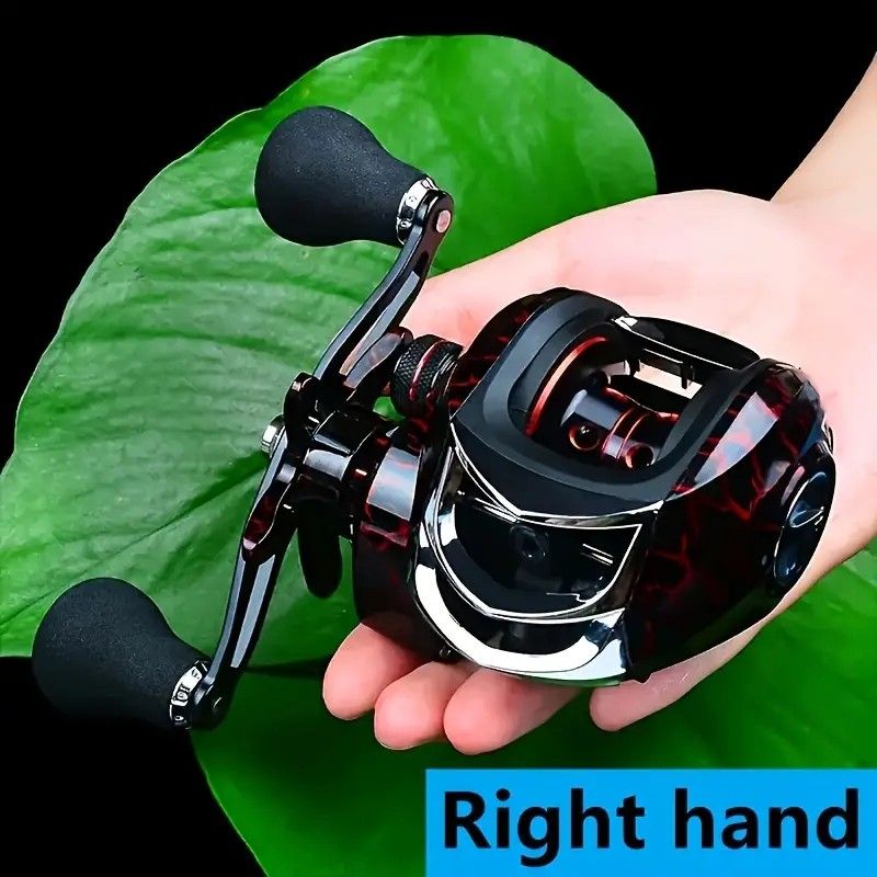 Fishing Reel High Speed Bait casting 18+1BB, Dual Brake System, Max Drag 10kg- Right Handed.