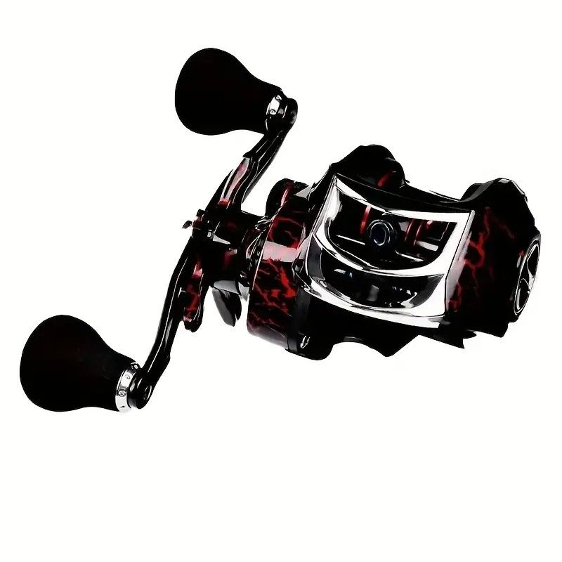 Fishing Reel High Speed Baitcasting 18+1BB, Dual Brake System, Max Drag 10kg- Left Handed.