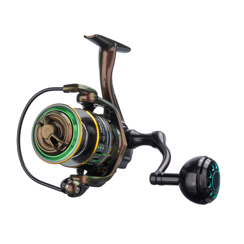 Fishing Reel DEUKIO GSW Spinning Anti-Slip Metal Spool, 3+1 Bearings Zero-Gap, Waterproof Rustproof, Long Cast for Big Fish