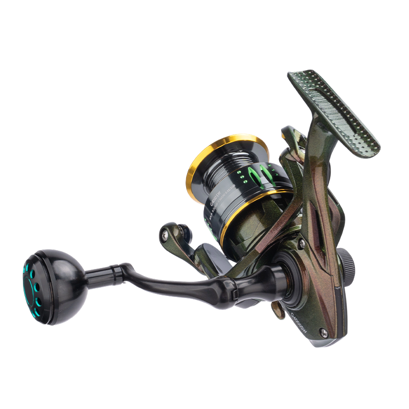 Fishing Reel DEUKIO GSW Spinning Anti-Slip Metal Spool, 3+1 Bearings Zero-Gap, Waterproof Rustproof, Long Cast for Big Fish