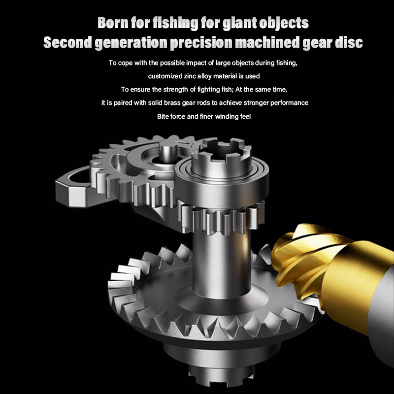 Fishing Reel DEUKIO All-Purpose Spinning 15kg Max Drag + CNC Metal Handle, Zero-Gap Waterproof Design, Ultra-Stable for Landing Big Fish (SA3000