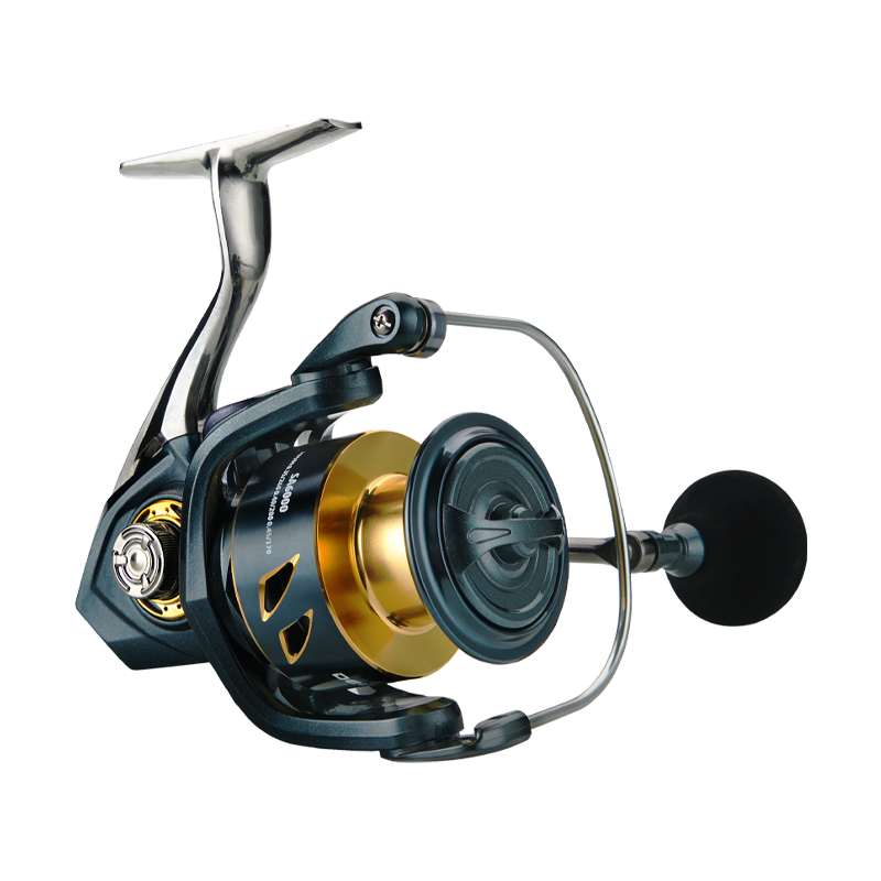 Fishing Reel DEUKIO All-Purpose Spinning 15kg Max Drag + CNC Metal Handle, Zero-Gap Waterproof Design, Ultra-Stable for Landing Big Fish (SA3000