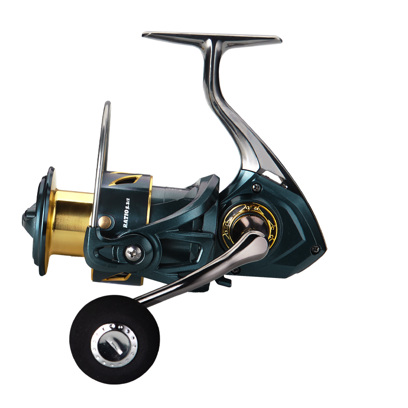 Fishing Reel DEUKIO All-Purpose Spinning 15kg Max Drag + CNC Metal Handle, Zero-Gap Waterproof Design, Ultra-Stable for Landing Big Fish (SA3000