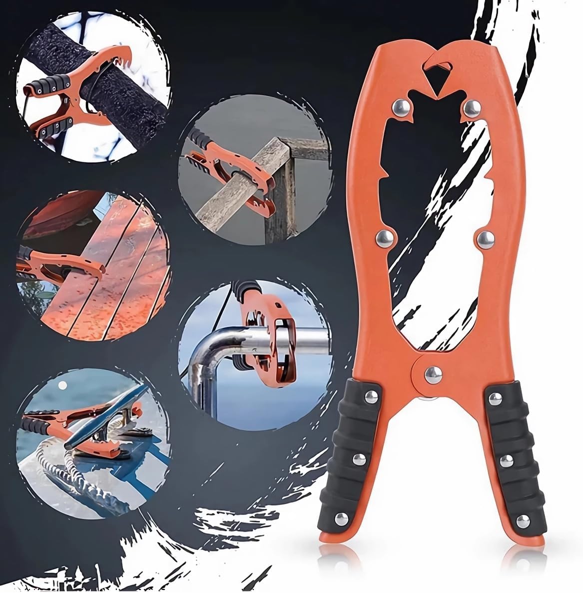 Kayak, Canoe Anchor Grip- Clamp with Teeth for Fishing Boating Camping x 1 unit.