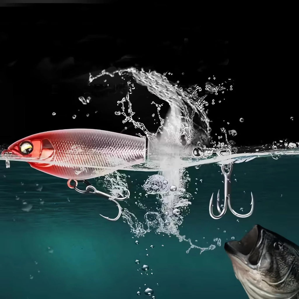 5Pcs Premium Top Water Fishing Lures, Lure for Bass with Soft Propeller Tail Perch, Bass, Lures Freshwater or Saltwater