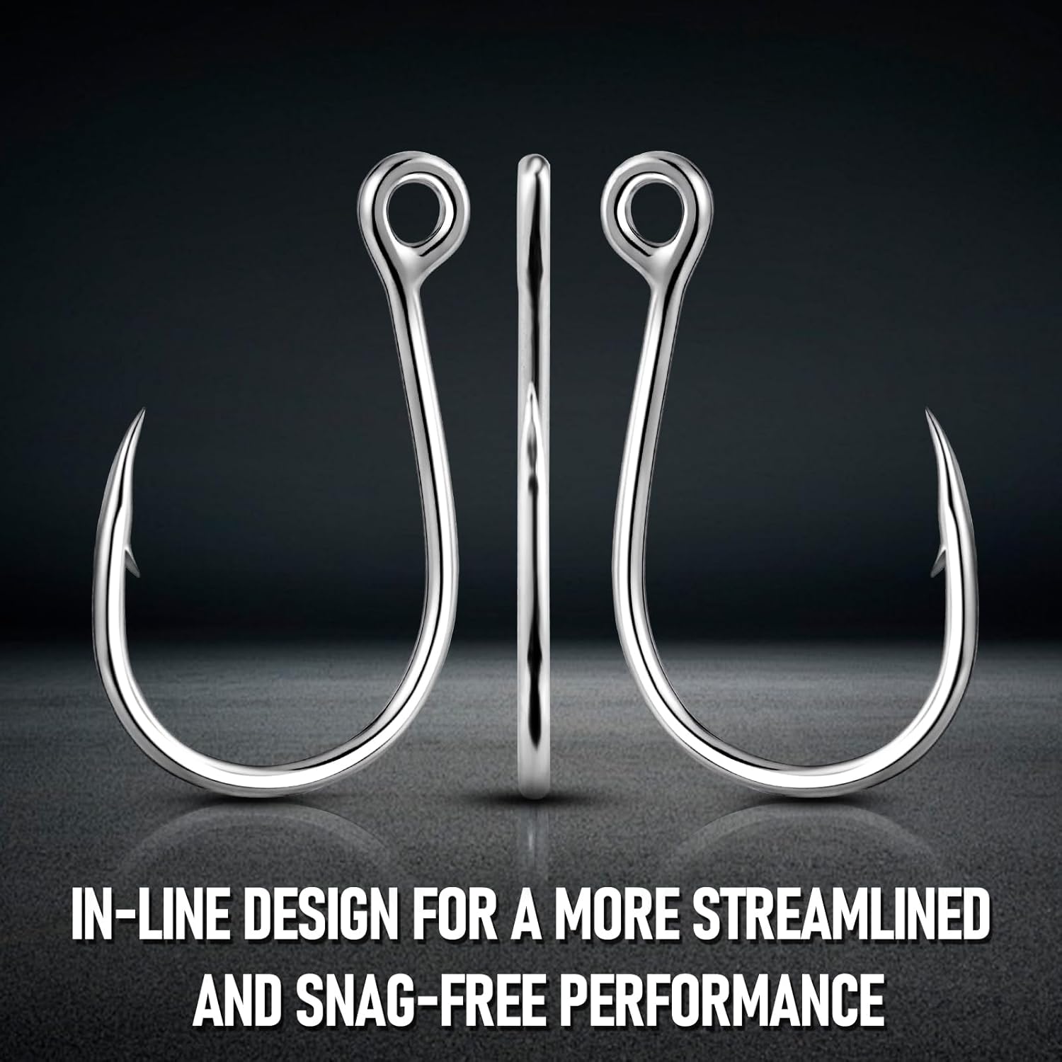 10-Pack Inline Hooks 5X Strong Single Replacement Hook for Hard Baits, High Carbon Steel Heavy Duty Welded Eye Fishing Hooks, Jigging Freshwater Saltwater Trolling Tackle  #3/0