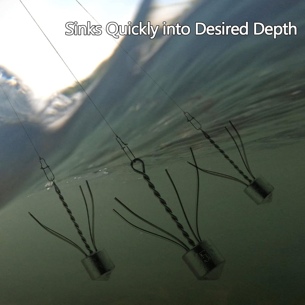 5 Pack Spider Surf Fishing Weight Sputnik Sinker #4 - 113g Sea Bottom Holder