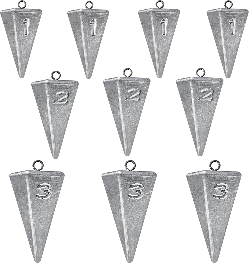 Pyramid Fishing Sinkers Lead 10 Pack (28g-85g)