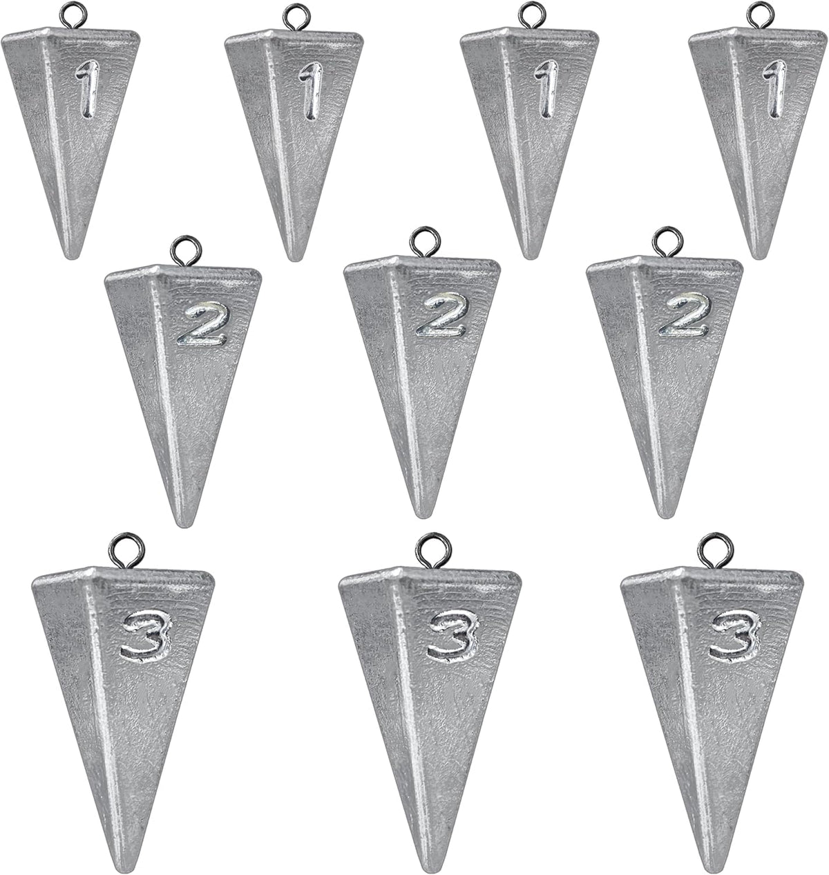 Pyramid Fishing Sinkers Lead 10 Pack (28g-85g)