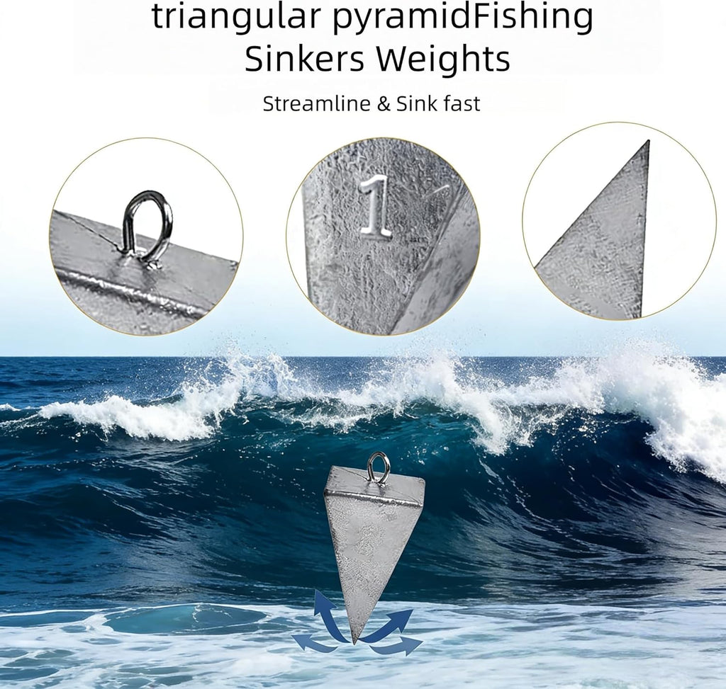 Pyramid Fishing Sinkers Lead 10 Pack (28g-85g)