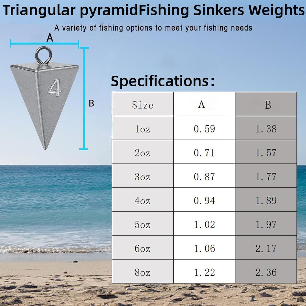 Pyramid Fishing Sinkers Lead 10 Pack (28g-85g)