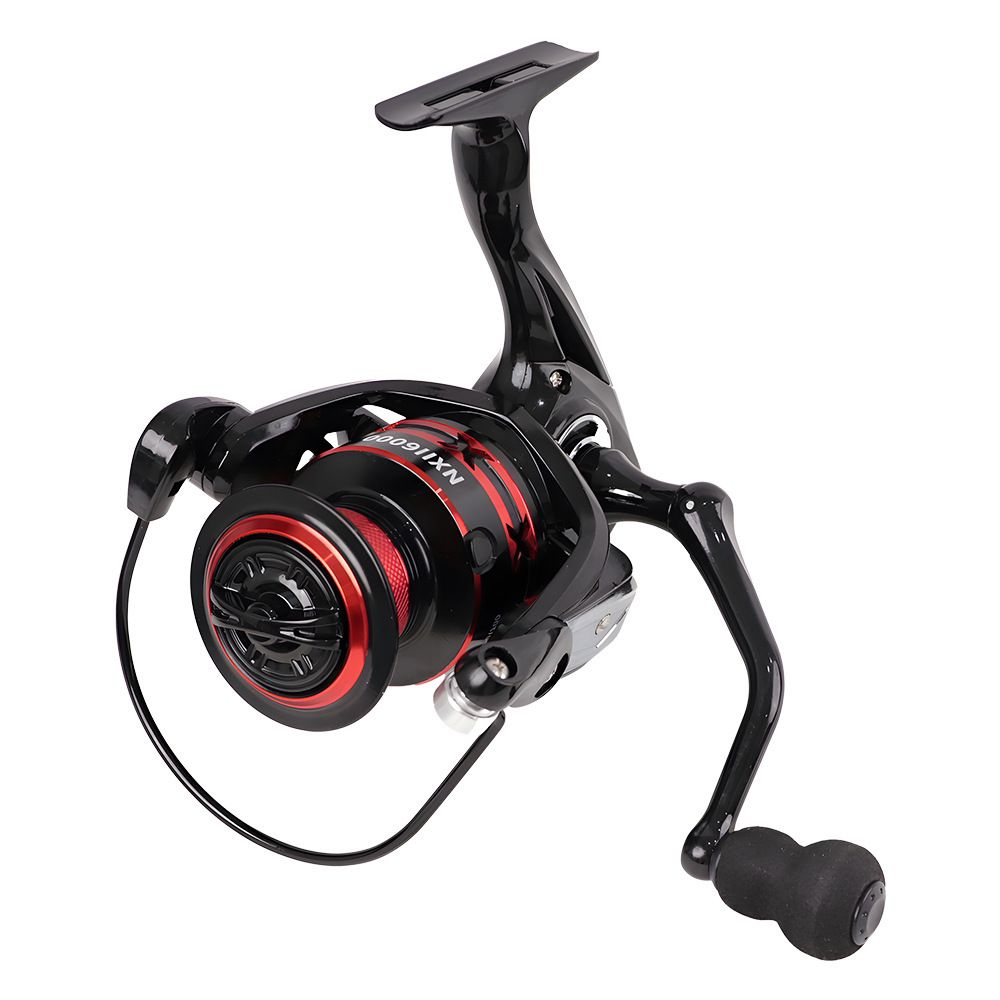Fishing Reel All Metal Spinning - Ultra Smooth Saltwater & Freshwater - Corrosion Resistant Size: 4000, Colour: Red