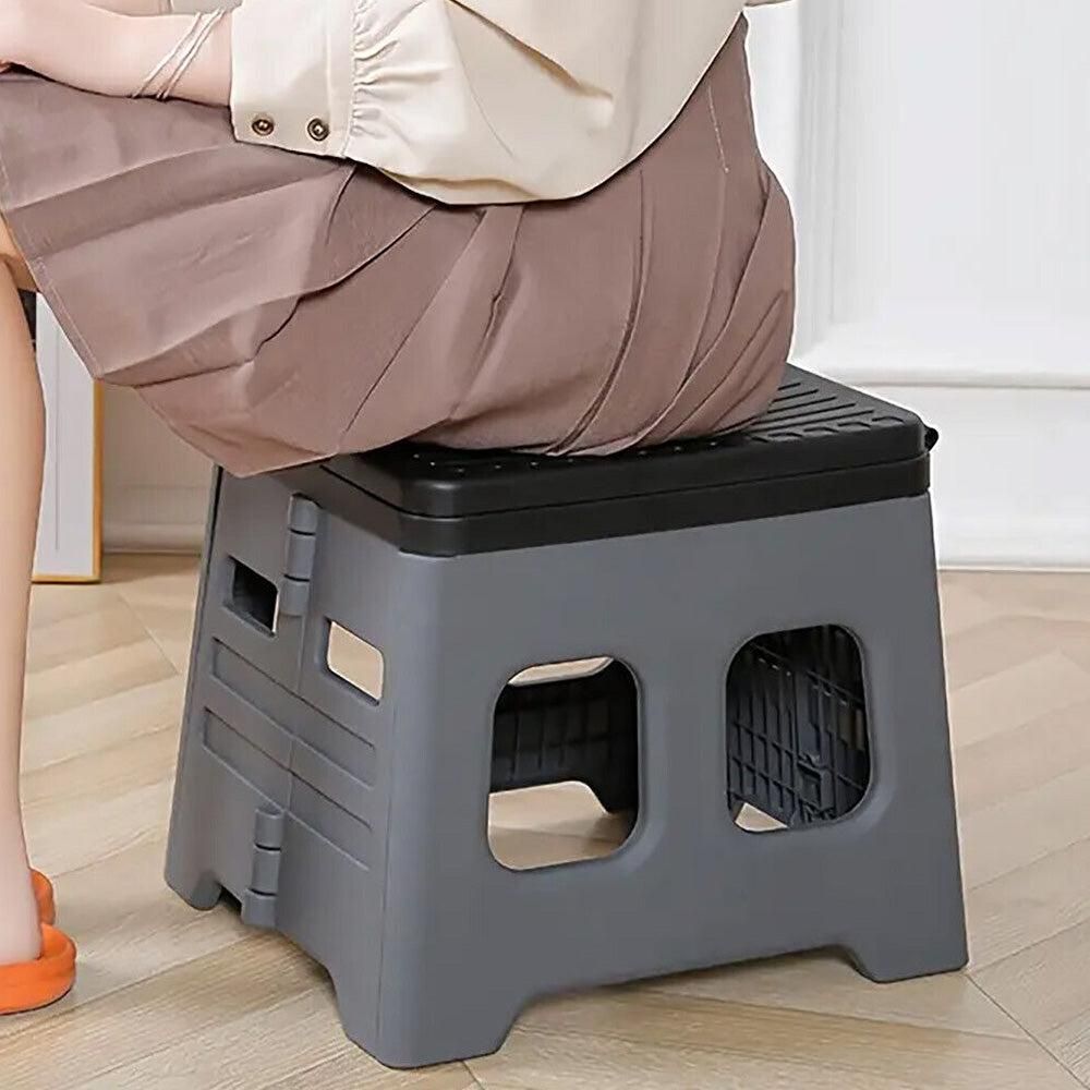 Portable Folding Toilet Seat for Camping and Travel Grey