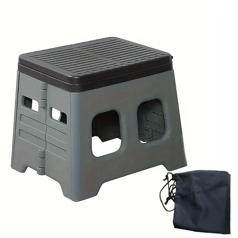 Portable Folding Toilet Seat for Camping and Travel Grey