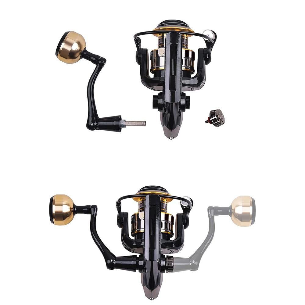 Spinning Fishing Reel HE Series 12 Ball Bearings 10kg Drag - Size: HE6000