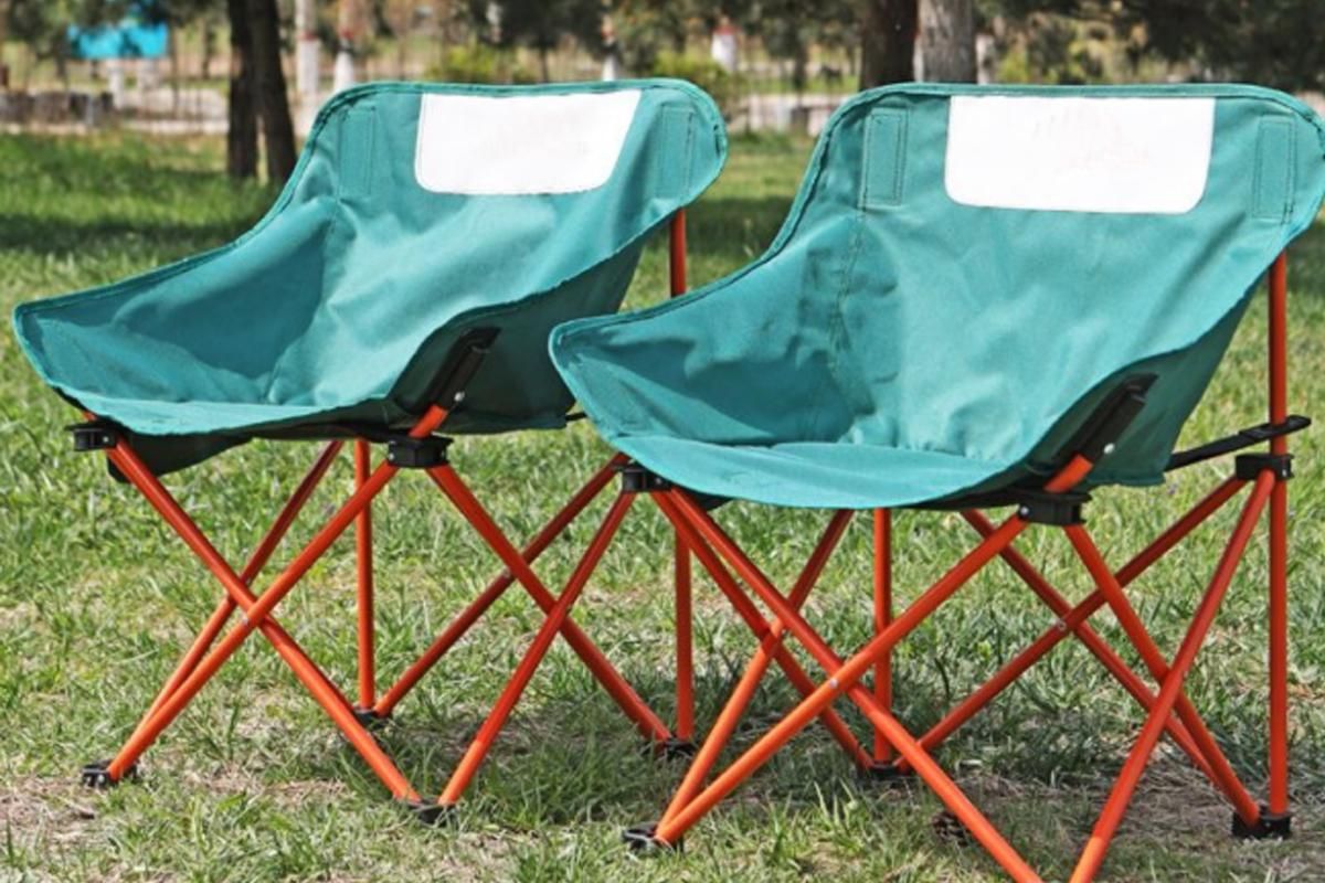 Compact Folding Chair Portable Camping Chair for Outdoor Activities - Green