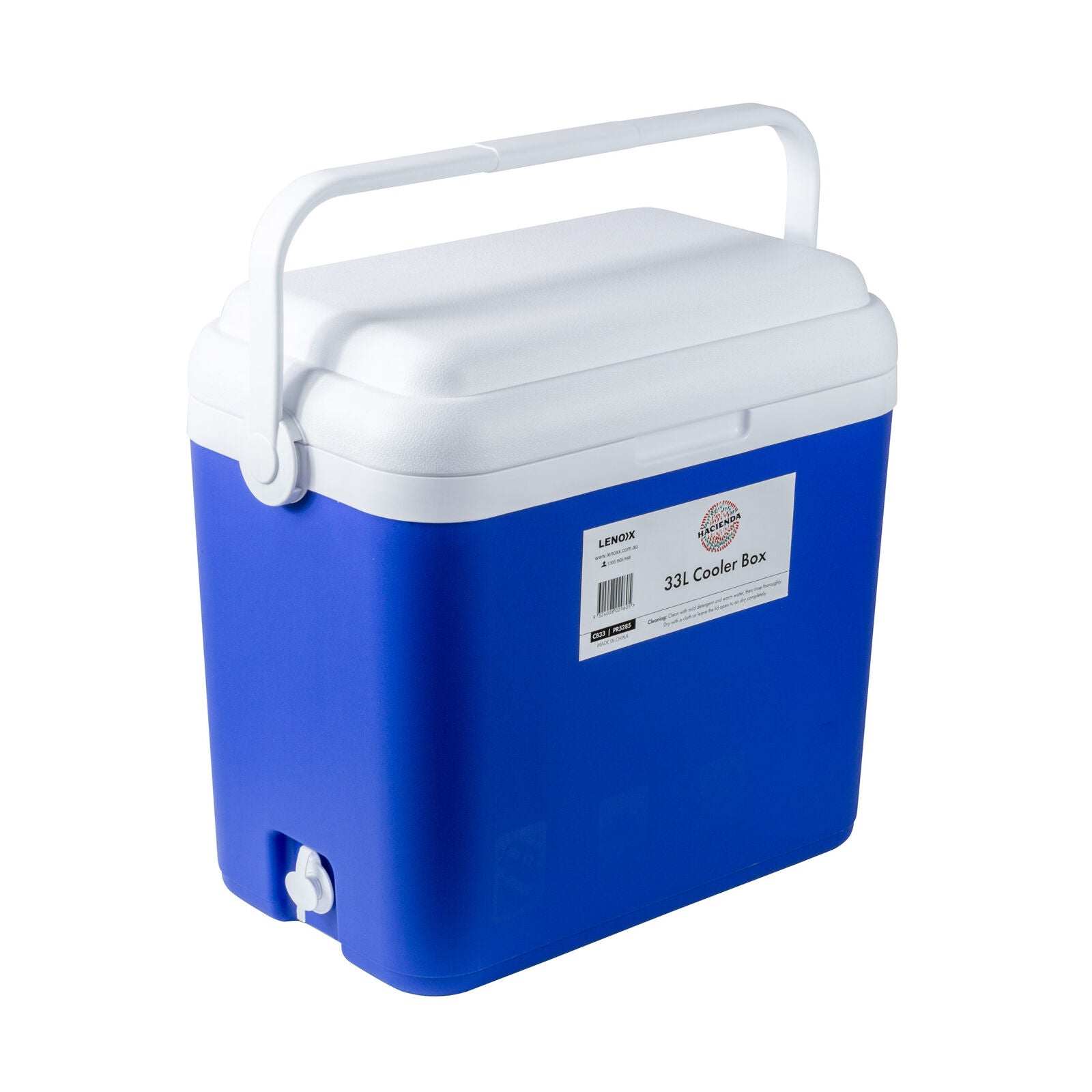 Hacienda 33L Portable Cooler Box Ice Chest for Picnic, Camping, Fishing, Caravan