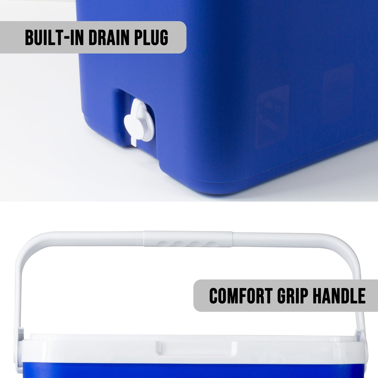 Hacienda 33L Portable Cooler Box Ice Chest for Picnic, Camping, Fishing, Caravan