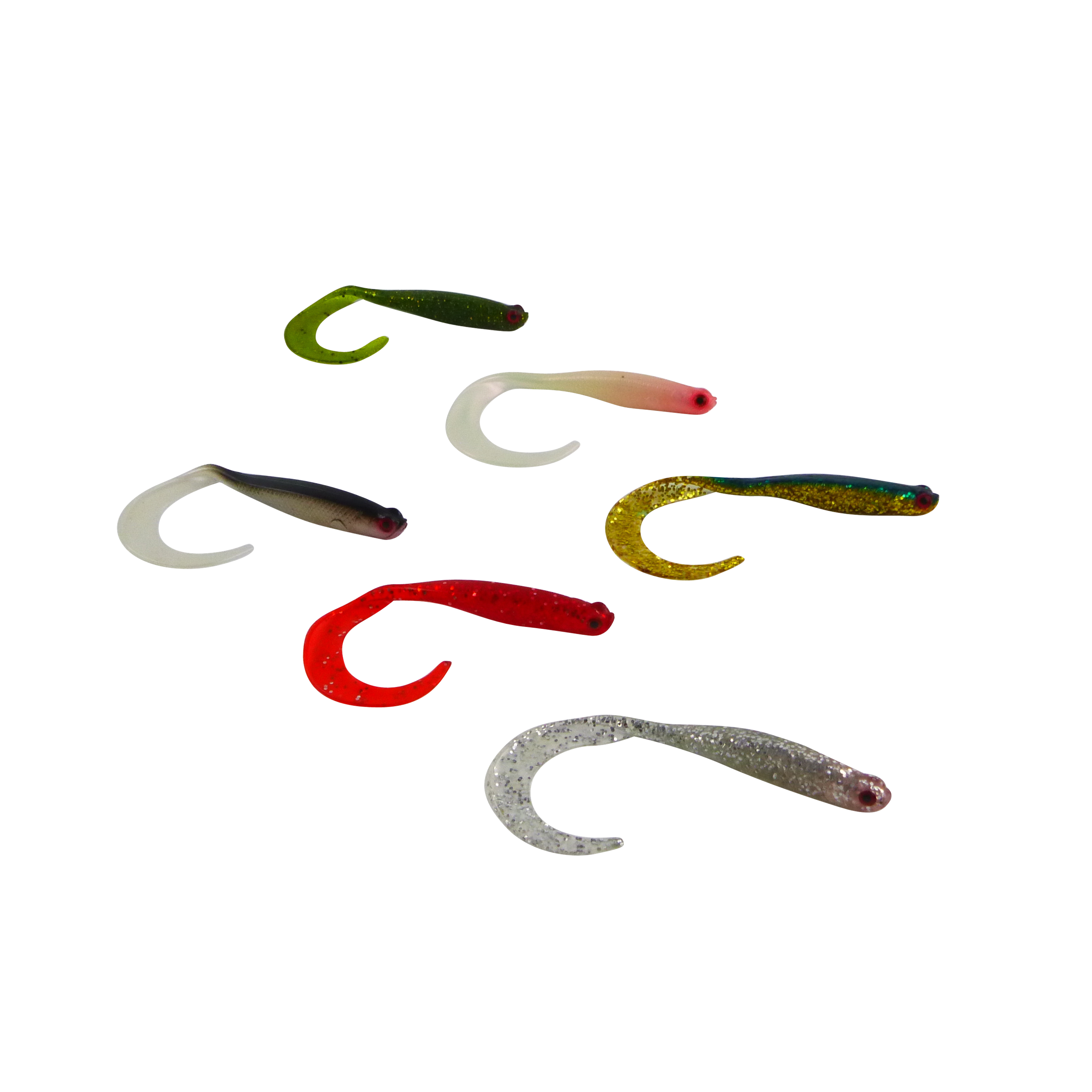 Swimerz 100 mm VTail Soft Plastic Lure Gold Glitter, 5 pack