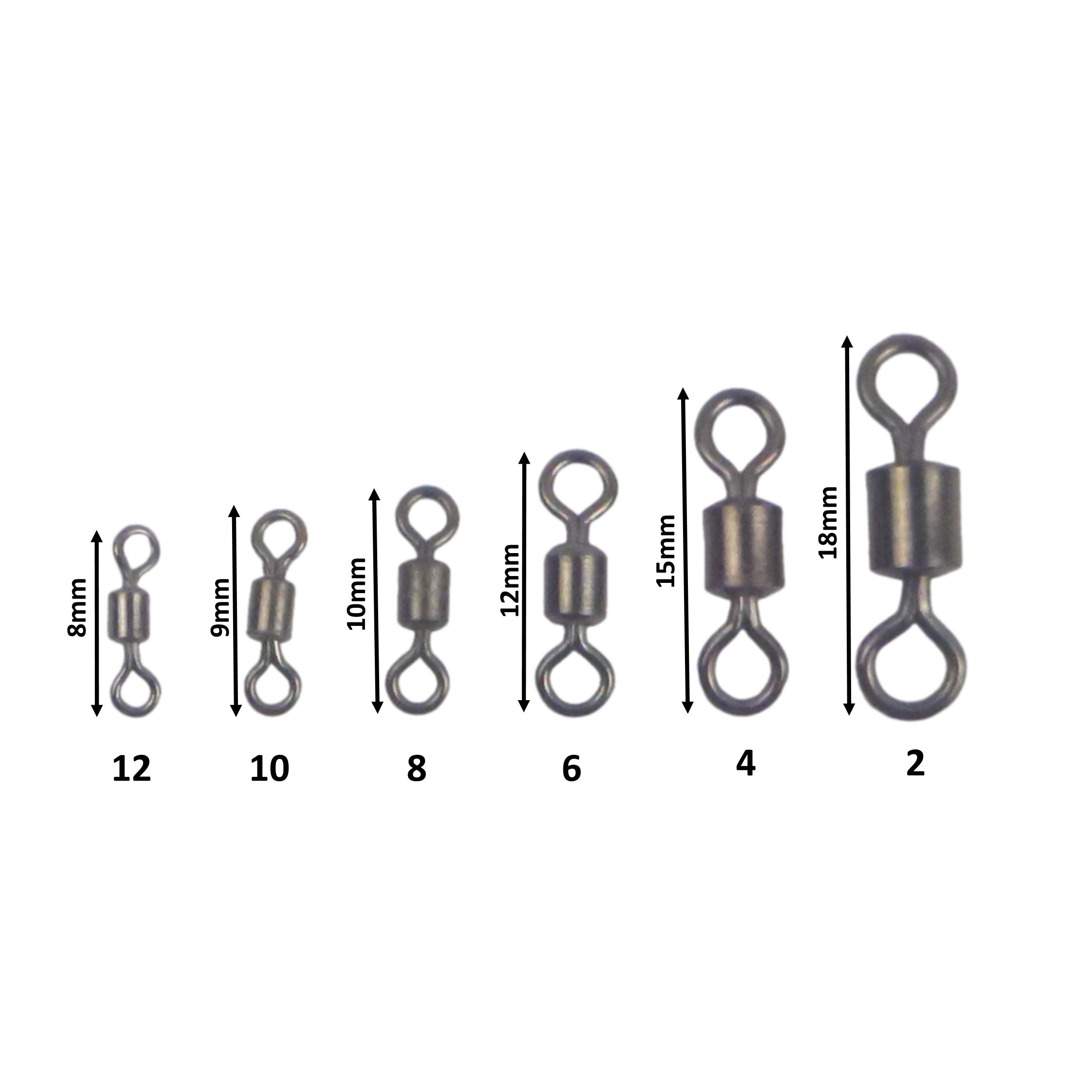Swimerz Rolling Swivels, Size 4, 30 pack