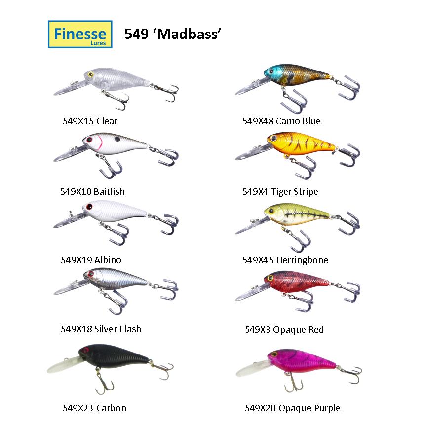 Finesse 'Madbass' Herringbone, 85mm Deep Diving Crankbait
