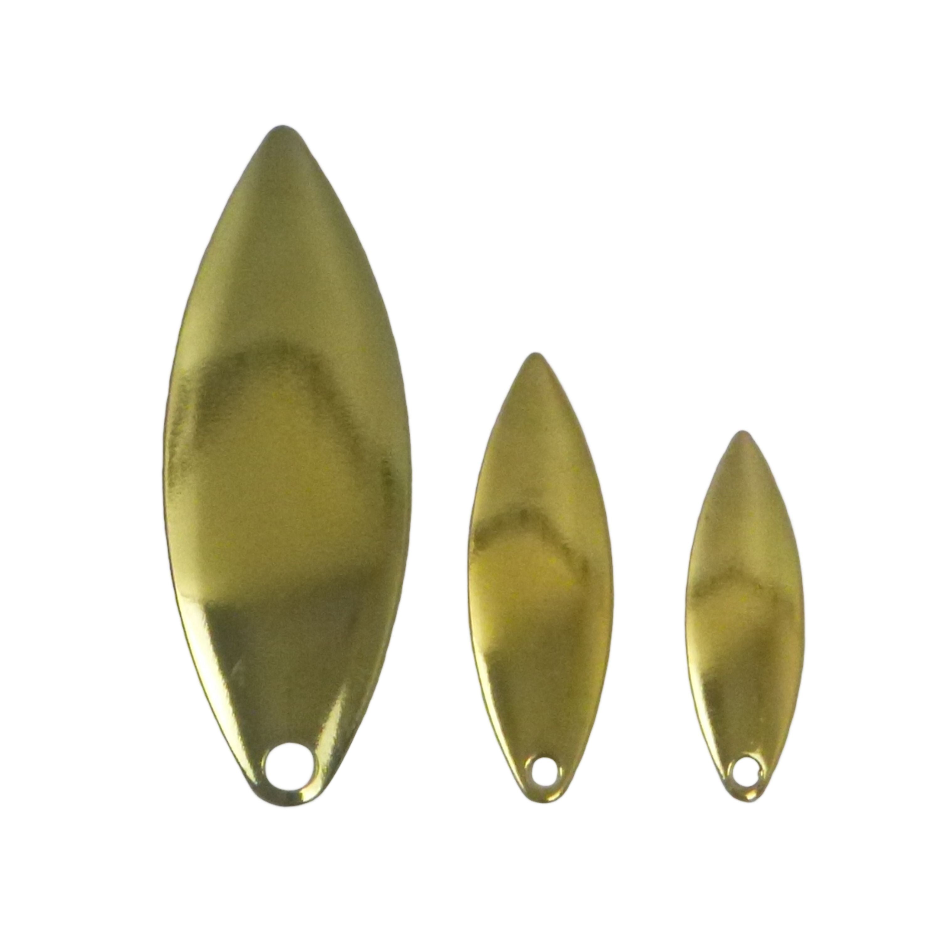 Artizan Smooth Willow Blade, Brass, 48mmL x 17mmW, Qty 5