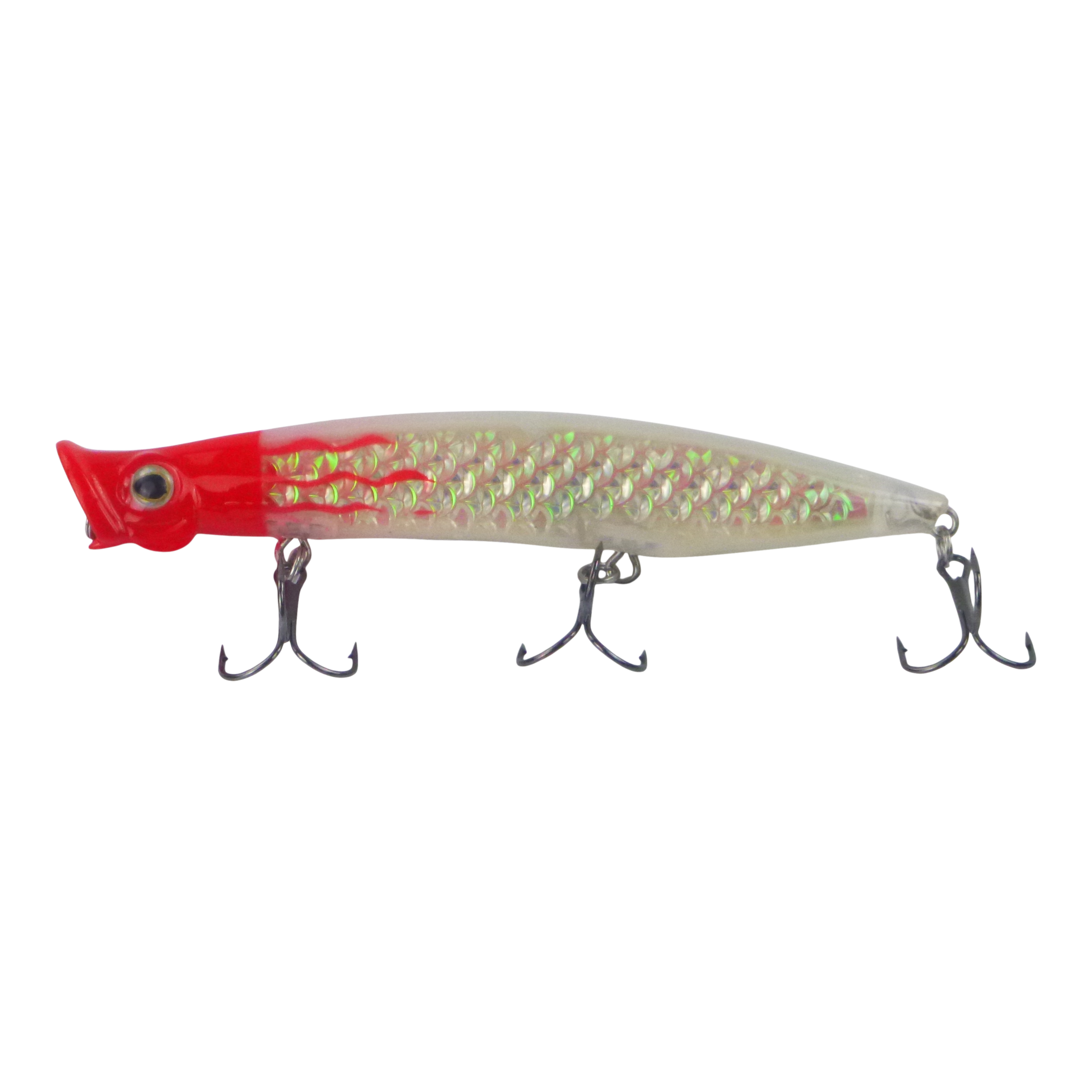 Toppu Mizzu Cupface Popper, 110mm, Silver Red Hex