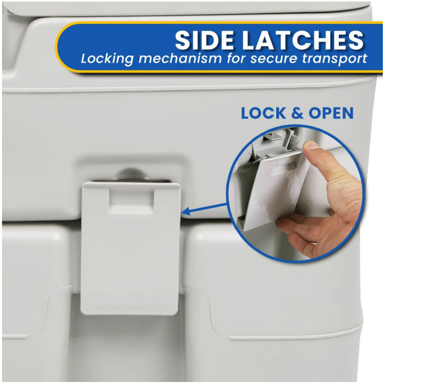 Portable Toilet for Camping, Wallaroo 20Litre Flushing Porta Potty